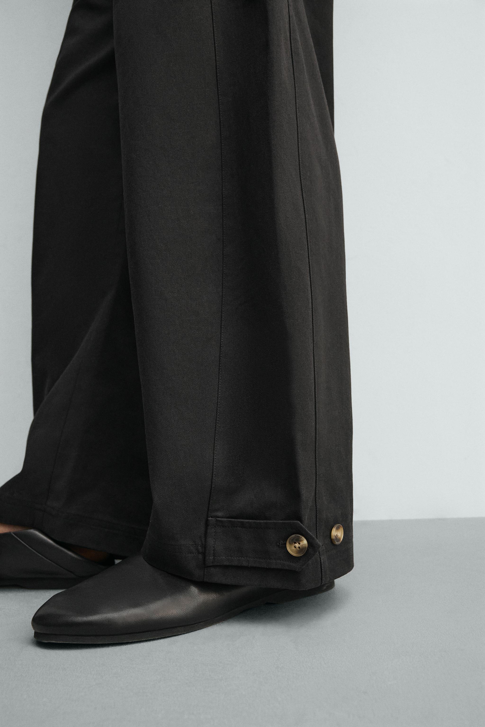 RELAXED FIT PANTS WITH ADJUSTABLE HEM